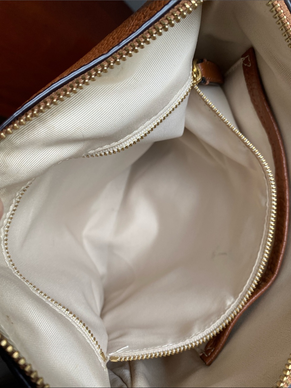 LRL Lauren Ralph Lauren Pebbled Leather Large Cameryn Crossbody - Picture 9 of 17
